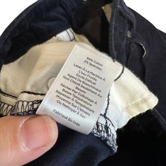 Talbots Corduroy Straight Leg Pants Jeans Womens 2 Petite dark indigo - Picture 10 of 14